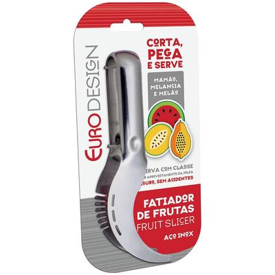 Fatiador e Pegador de Frutas Euro em Inox - 22 cm
