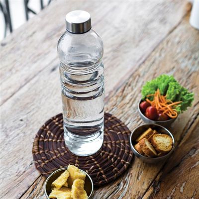 Garrafa Euro Home H2O em Vidro  1 L