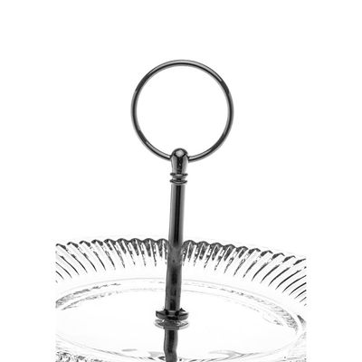 Porta Doces 3 Andares Lyor Renaissance Cristal Transparente