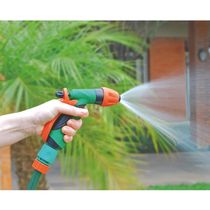 Hidropistola Jato Controlável Tramontina para Engate Rápido  Verde/Laranja