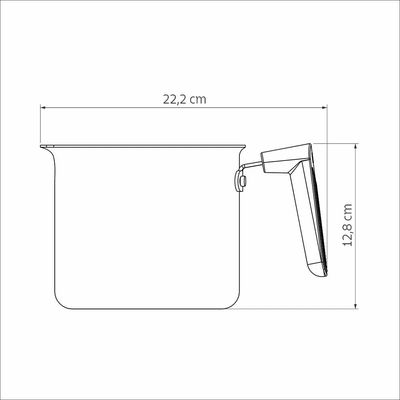 Fervedor Tramontina Milazzo 14cm Amêndoa