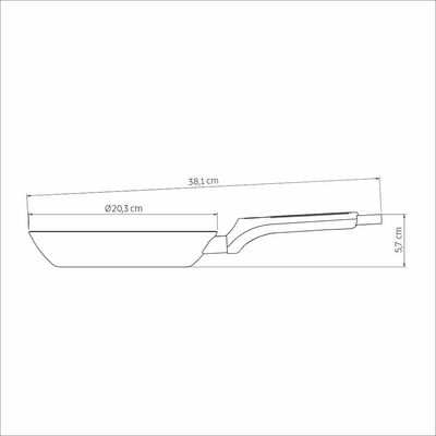 Frigideira Tramontina Milazzo 20cm Amêndoa