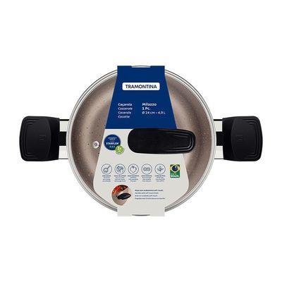 Caçarola Tramontina Milazzo 24cm Amêndoa