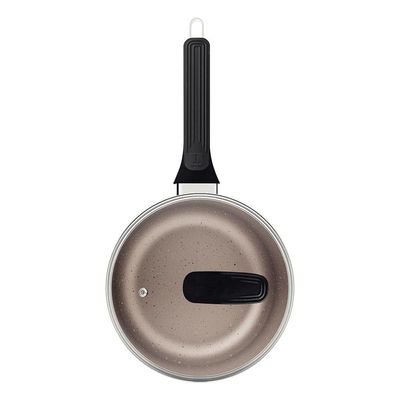 Panela Tramontina Milazzo 18cm Alumínio Antiaderente Starflon Max Soft-touch Amêndoa