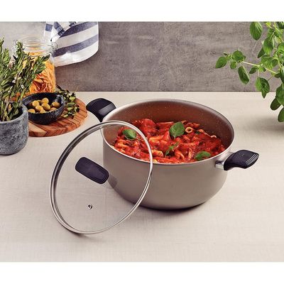 Caçarola Tramontina Milazzo 24cm Amêndoa