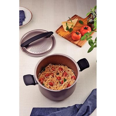 Espagueteira Tramontina Milazzo 22cm Amêndoa