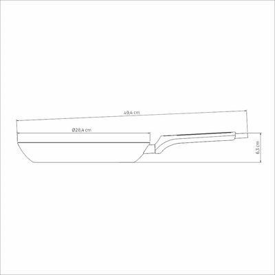 Frigideira Tramontina Milazzo 28cm Amêndoa