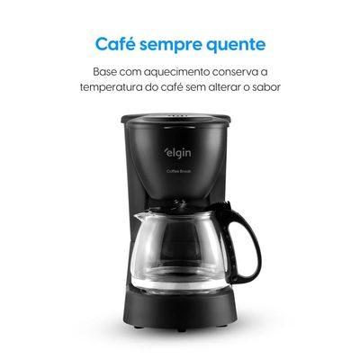 Cafeteira Elétrica Elgin Coffee Break 15 Xícaras Preto / 220
