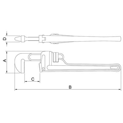 Chave para Tubo Tramontina Modelo Americano 10"