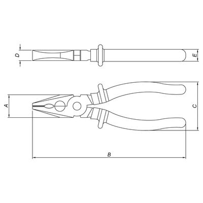Alicate Tramontina Universal Basic 7 com Cabo Isolado