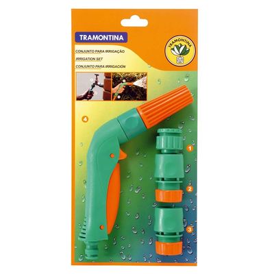 Conjunto p/ Irrigação Tramontina c/ Engates Rápidos