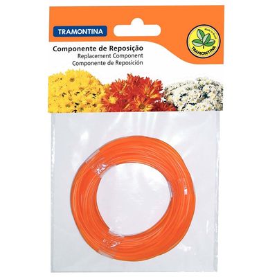 Fio de Nylon Tramontina para Roçadeiras Laranja