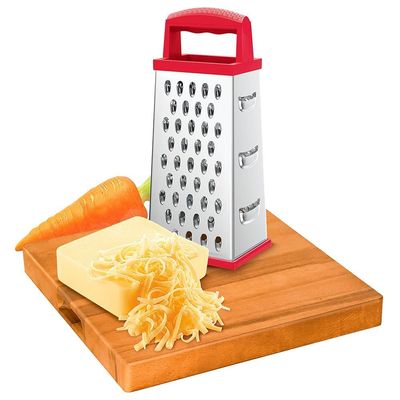 Ralador 4 Faces 9 Inox Euro Home - Vermelho