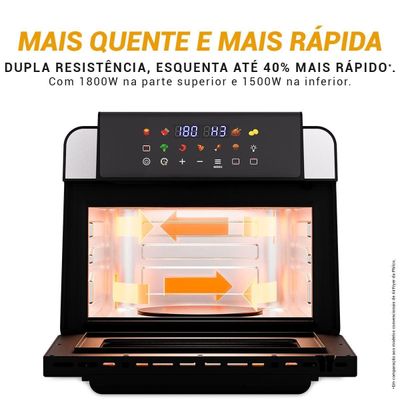 Fritadeira Elétrica Air Fryer Philco Oven PAF15B Preto / 220