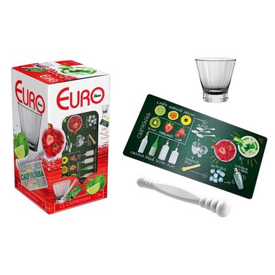Kit Caipirinha Euro Passo a Passo VDR0632PS em Vidro  3 Peças