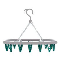 Mini Varal Oval FlashLimp LAV6803 com 24 Prendedores em Plástico