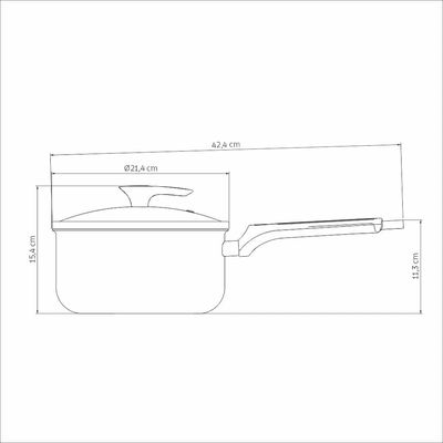 Panela Tramontina Milazzo 20cm Alumínio Antiaderente Starflon Max Soft-touch Amêndoa