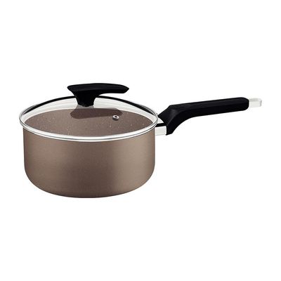 Panela Tramontina Milazzo 20cm Alumínio Antiaderente Starflon Max Soft-touch Amêndoa