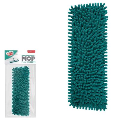 Refil para Mop FlashLimp Chenile Plano 3 em 1 - Verde