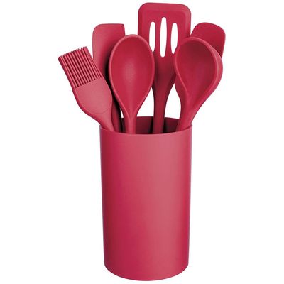 Conjunto de Utensílios Euro Home Silicone e Nylon