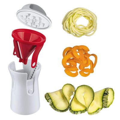 Ralador 3 em 1 Espiral Multiuso Aço Inox Euro Home - Vermelho