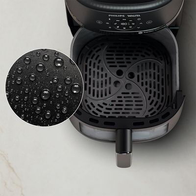 Fritadeira Elétrica Airfryer Philips Walita Série 2000 XL Digital NA230/00 1700W Preta Preto / 110