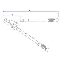 Tesourão de Poda Tramontina 78363505 Tipo Bypass com Cabo Extensível - 46,5 a 78 cm