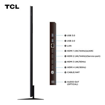 Smart TV 85” 4K TCL 85C8K QD-Mini LED 144Hz Google TV Zero Border