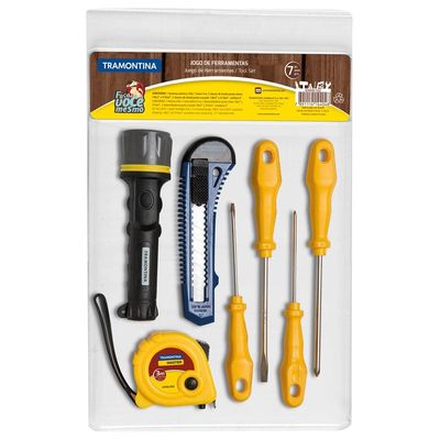 Kit de Ferramentas Tramontina 7 Peças com Lanterna