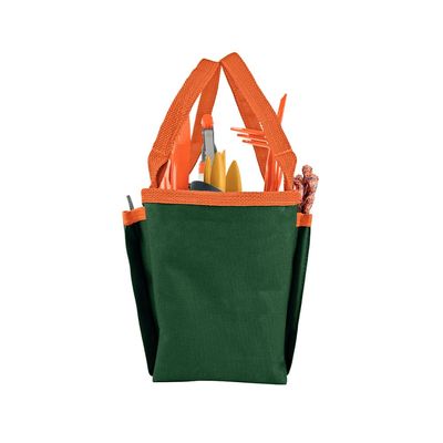 Kit para Jardinagem Tramontina com Bolsa em Lona 13 Peças  Cinza/Laranja