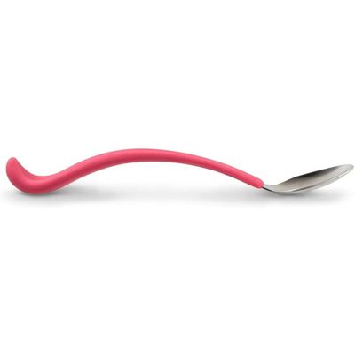 Colher Sobremesa Infantil Língua Divertida - Aço Inox e Silicone - LicketySpoon