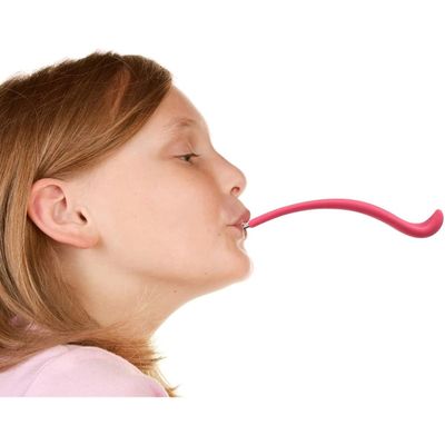 Colher Sobremesa Infantil Língua Divertida - Aço Inox e Silicone - LicketySpoon