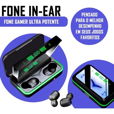 Fone De Ouvido Sem Fio Bluetooth Gamer Com Luz LED - A Prova D-Água - E10 TWS