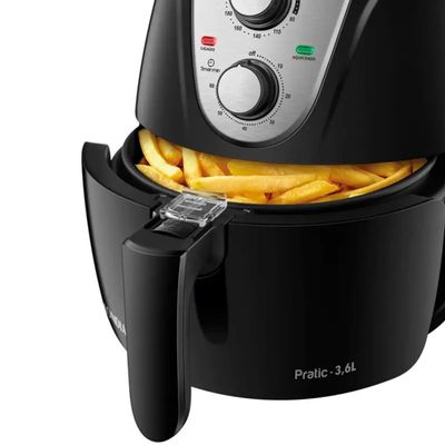 Fritadeira AIR FRYER Mondial 3,6L AF36 - 75992-01  PRETO/INOX  110 VOLTS