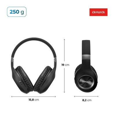Fone de Ouvido Aiwa HP-02-B Bluetooth ANC ALTA Definicao
