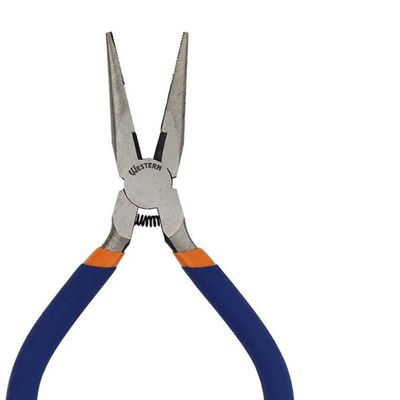 Alicate Mini Western Bico Meia Cana 5" Azul