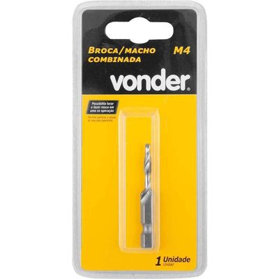 Broca/macho Combinado M4 X 0,7 Mm, Vonder Ostenvonder