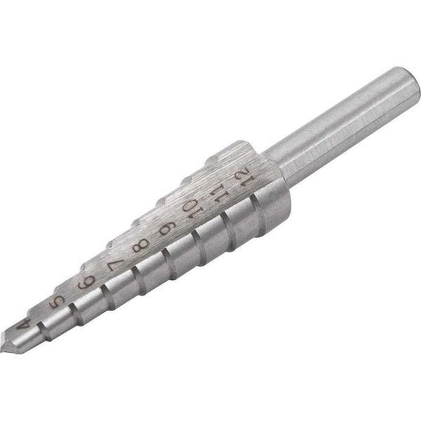 Broca De Aço Rápido, Escalonada, 4 Mm A 12 Mm, Vonder