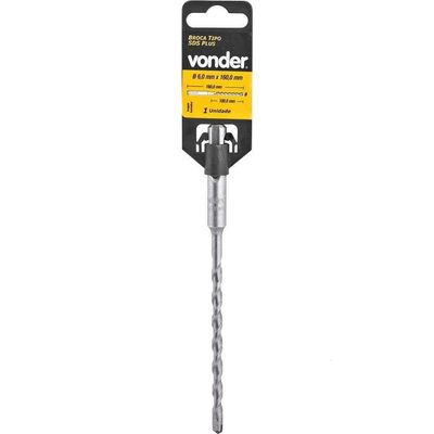 Broca Com Encaixe Tipo Sds Plus, 6,0 Mm X 160 Mm, Vonder