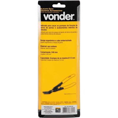 Alicate Saca Grampos Automotivo, Vonder Ostenvonder