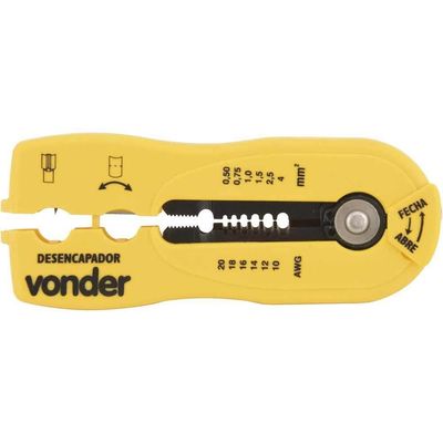 Alicate Desencapador Fixo, Para Fios E Cabos, Vonder