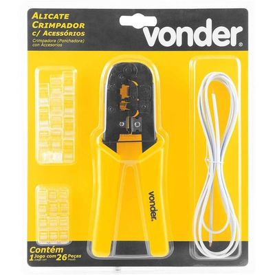 Alicate Crimpador Com Acessórios, 26 Peças, Vonder Ostenvonder