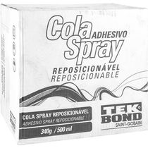 Adesivo Em Spray, Reposicionável, 340 G/500 Ml, Tekbond