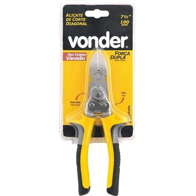 Alicate Corte Diagonal 7.1/2, Força Dupla, Vonder Ostenvonder