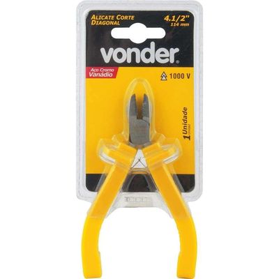 Alicate Corte Diagonal 4.1/2, Com Isolação Até 1.000 V, Vonder Ostenvonder