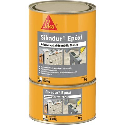 Adesivo Epóxi Bicomponente Sikadur 1,0 Kg Sika