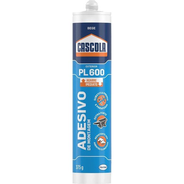 Adesivo De Montagem (monta E Fixa) 375 G, Pl600, Cascola