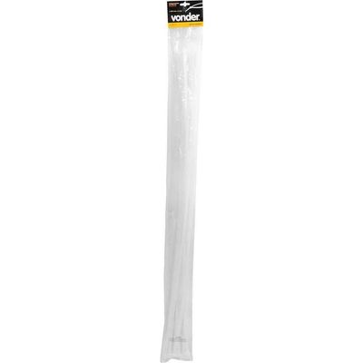 Abraçadeira De Nylon, Branca, 1.000 Mm X 9,0 Mm, Com 10 Peças, Vonder