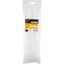 Abraçadeira De Nylon Para Parafusos, Branca, 300 Mm X 4,8 Mm, Vonder