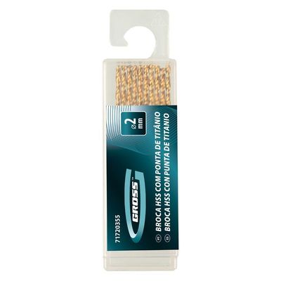 Broca Aço Rápido 2mm 10pcs Gross Golden Tip 71720355